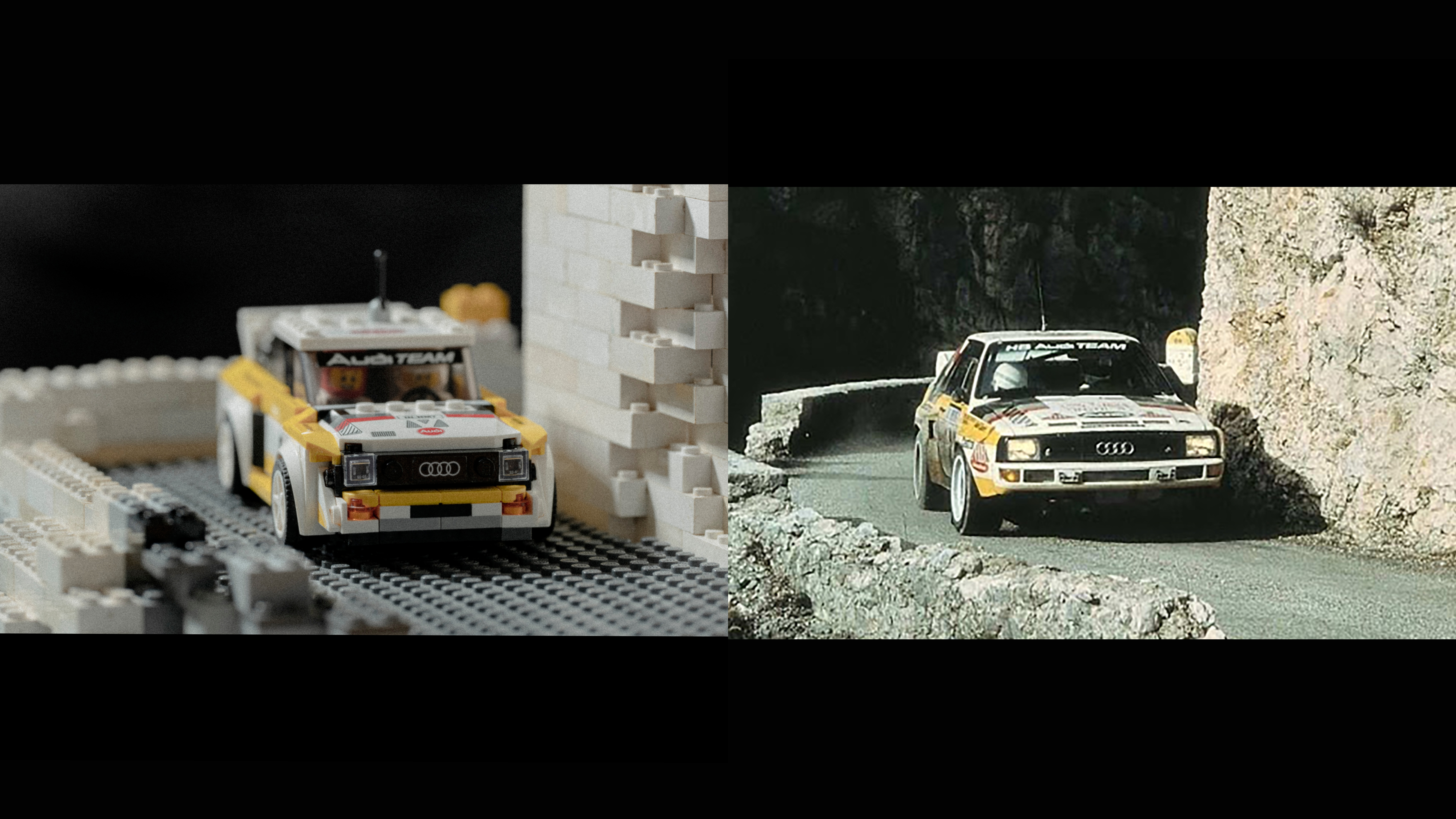 Quarantine Quattro iconic Audi rally scenes recreated in Lego evo